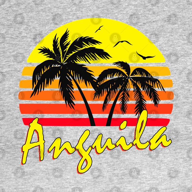 Anguila Retro Sunset by Nerd_art